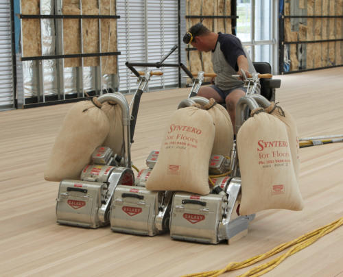 School Hall & Gym Floors Sand and Finish, and Annual Maintenance